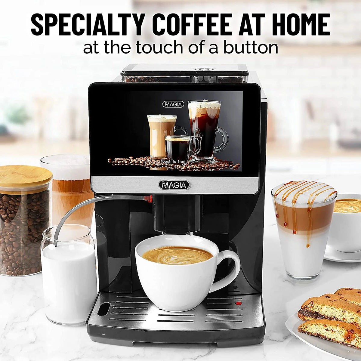 Black 1800ml Espresso Coffee Maker G6485