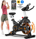 Indoor Cycling Bike Stationary Magnetic Resistance 35lbs Flywheel E5649