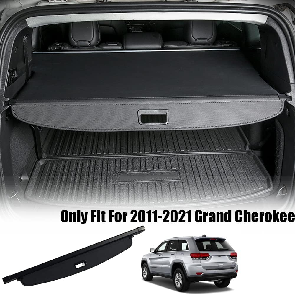 Cargo Cover Trunk Shielding Shade Black J852