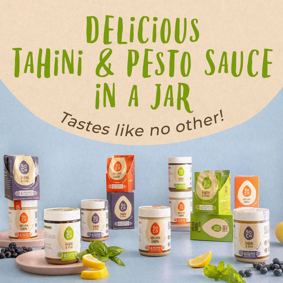 Tahini And Pesto, 13.4 Oz Pack of 6 R208