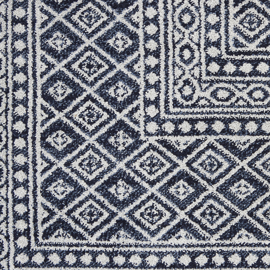 Navy Grey 8'6" x 12' Area Rug R29651