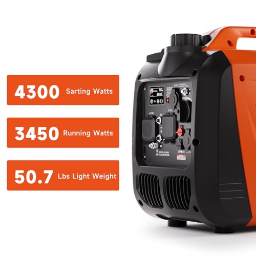 8000W Dual Fuel Inverter Generator with Electric Start F558