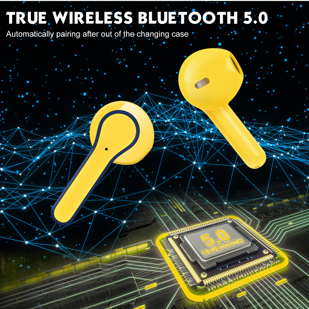 Wireless Earbuds with Microphone IPX7 Waterproof X987188