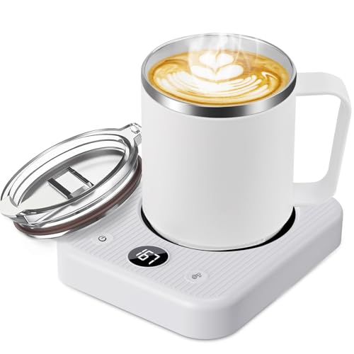 Black Electric Self Heating Coffee Mug with Auto Shut Off I480678