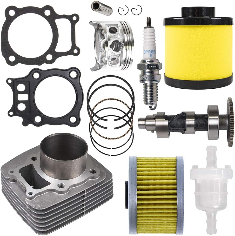 Cylinder Piston Camshaft Gasket Filter Kit For Honda Rancher TRX350 2000-2006 D8509