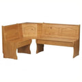 Natural Wood Corner Bench W41384
