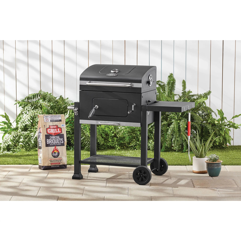 Heavy Duty 24-inch Charcoal Grill, Black M19864