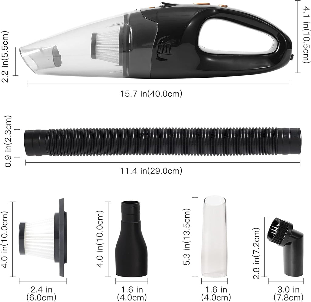 Cordless Handheld Vacuum 8000pa USB 120W Mini Car Vacuum Z33315