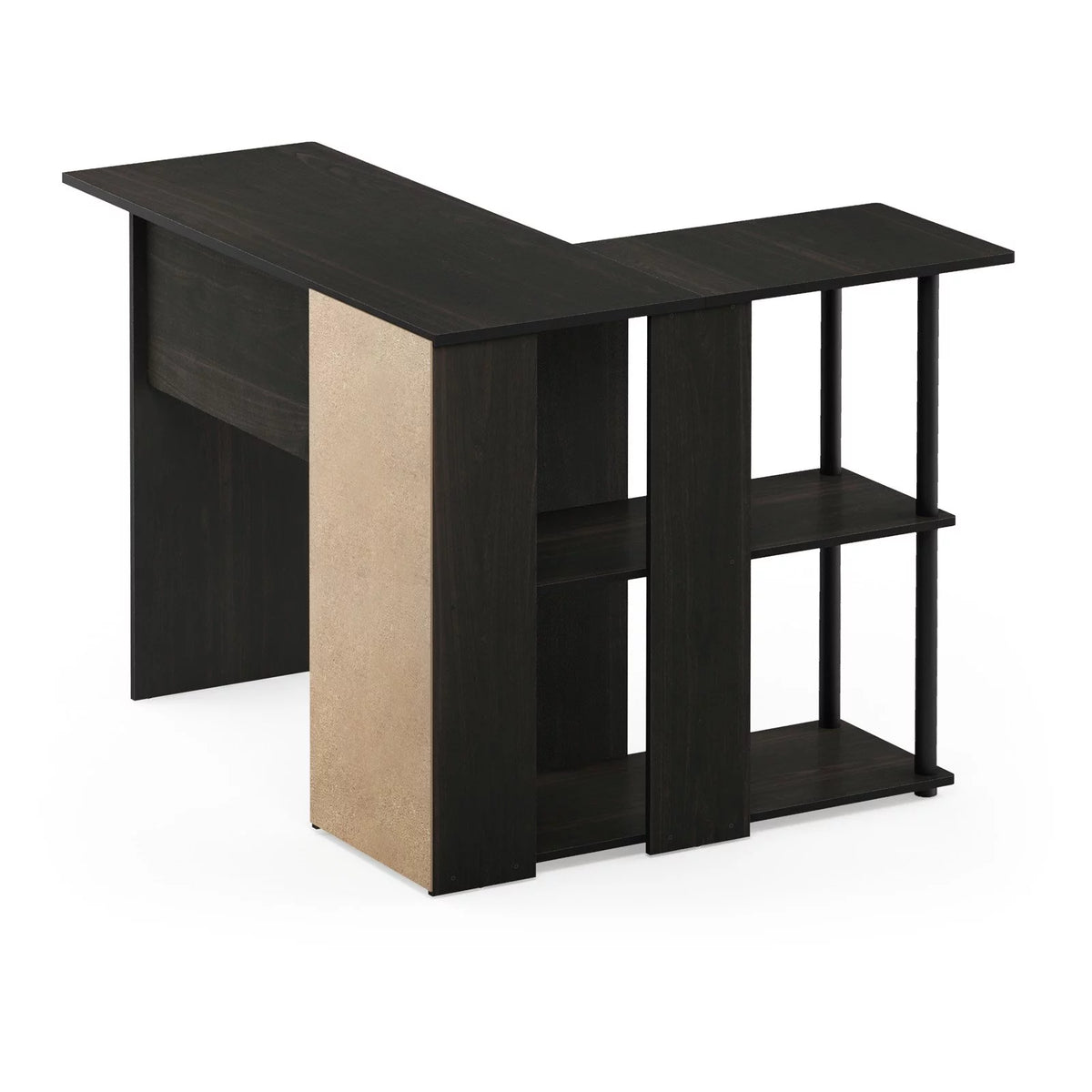 L-Shape Desk with Bookshelf U6356