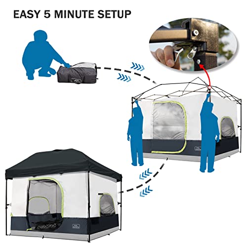 Khaki Camping Inner Tent for 10'x10' Straight Leg Canopy Q95163