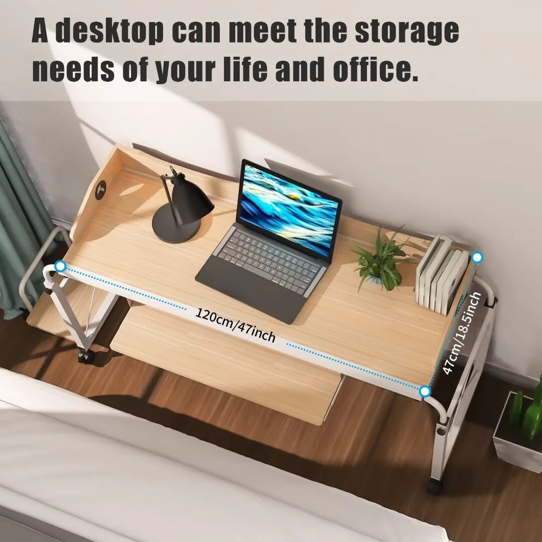 Height Adjustable Overbed Table with Wheels H96841