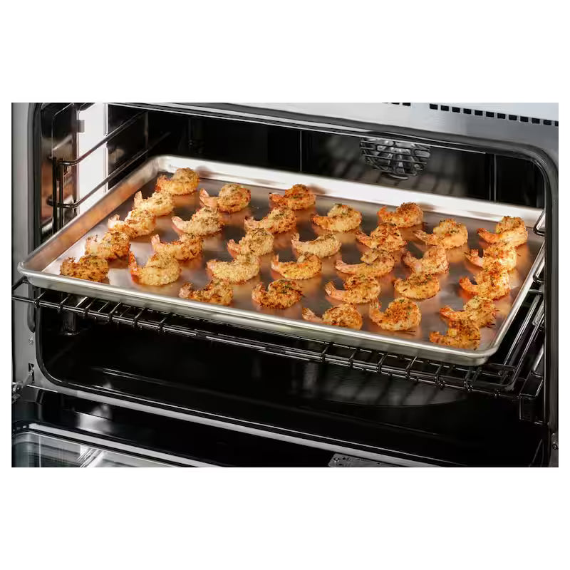Matte White 6 Burner Dual Fuel Range W135