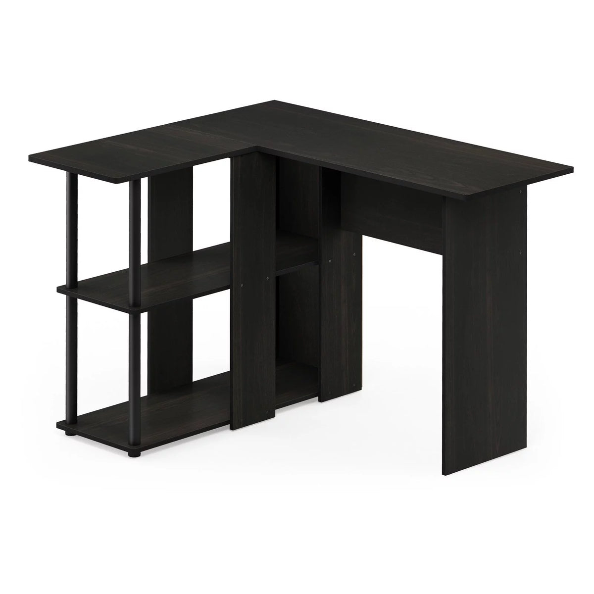 L-Shape Desk with Bookshelf U6356