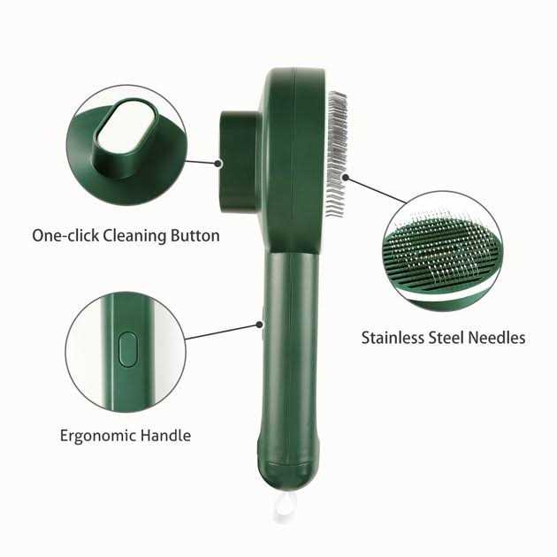 Self-Cleaning Cat Slicker Brush C42772