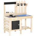 Outdoor Wooden Kitchen Play Set with Removable Sink M581