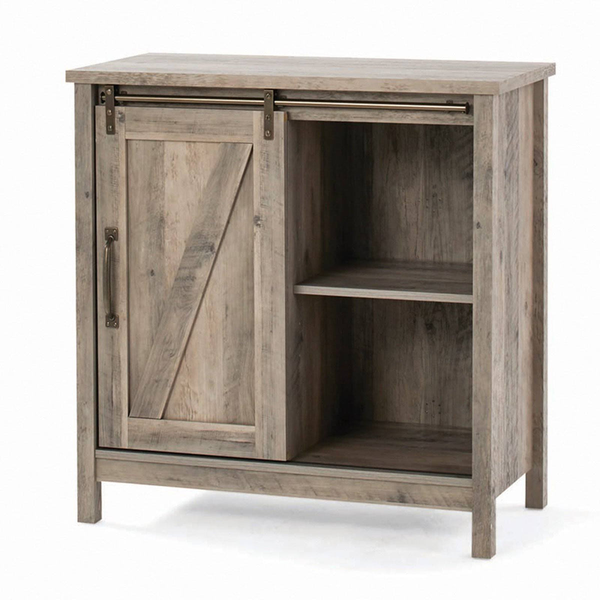 Rustic Gray Accent Storage Cabinet W8473
