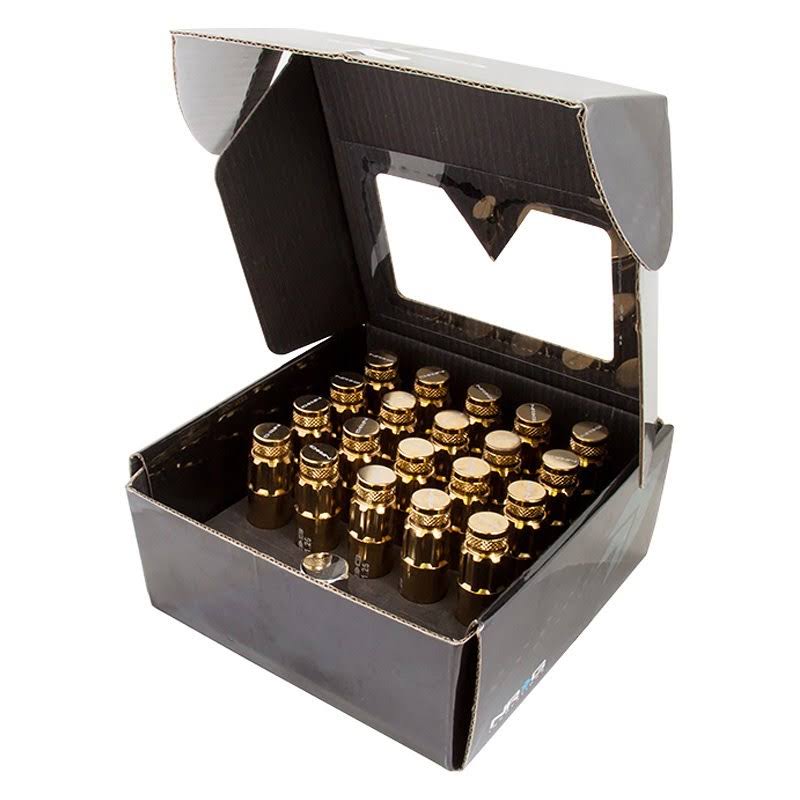 21 PC Chrome Gold Steel Lug Nut Set M5999