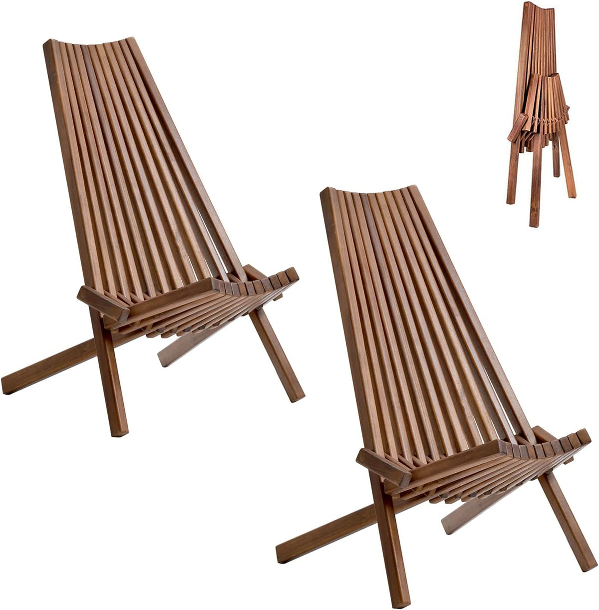 Acacia Wood Folding Lounge Chair B5338