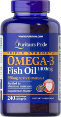 Triple Strength Omega-3 Fish Oil 1400mg 240 Softgels W3703
