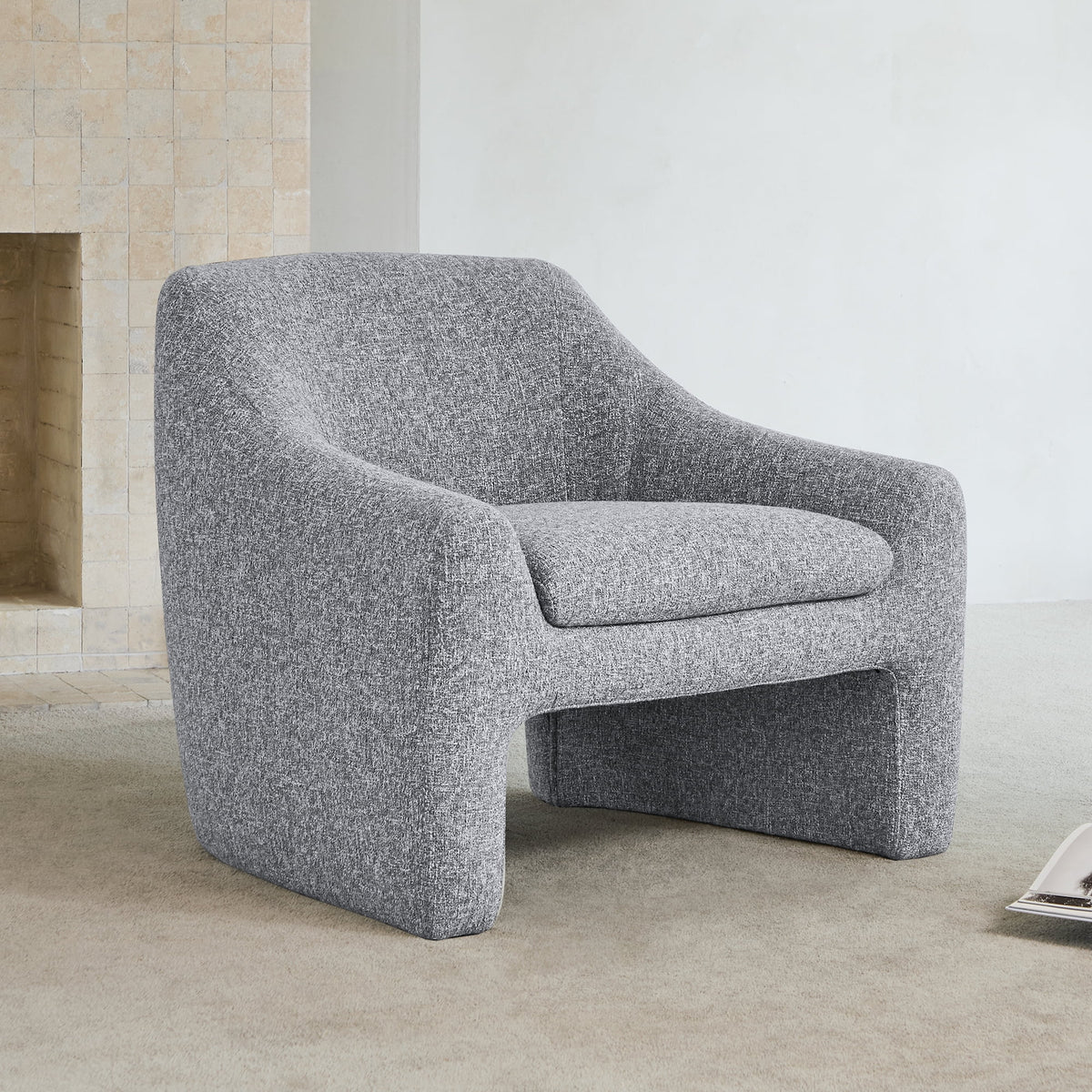 Gray Upholstered Accent Chair X539946