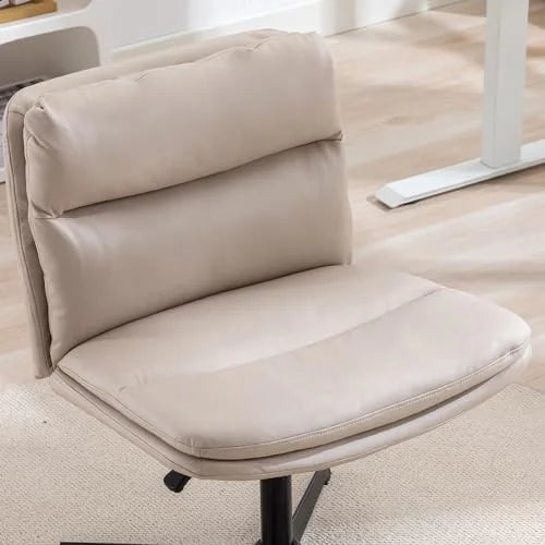 Armless Criss Cross Legged Swivel Desk Chair with Cushion L860