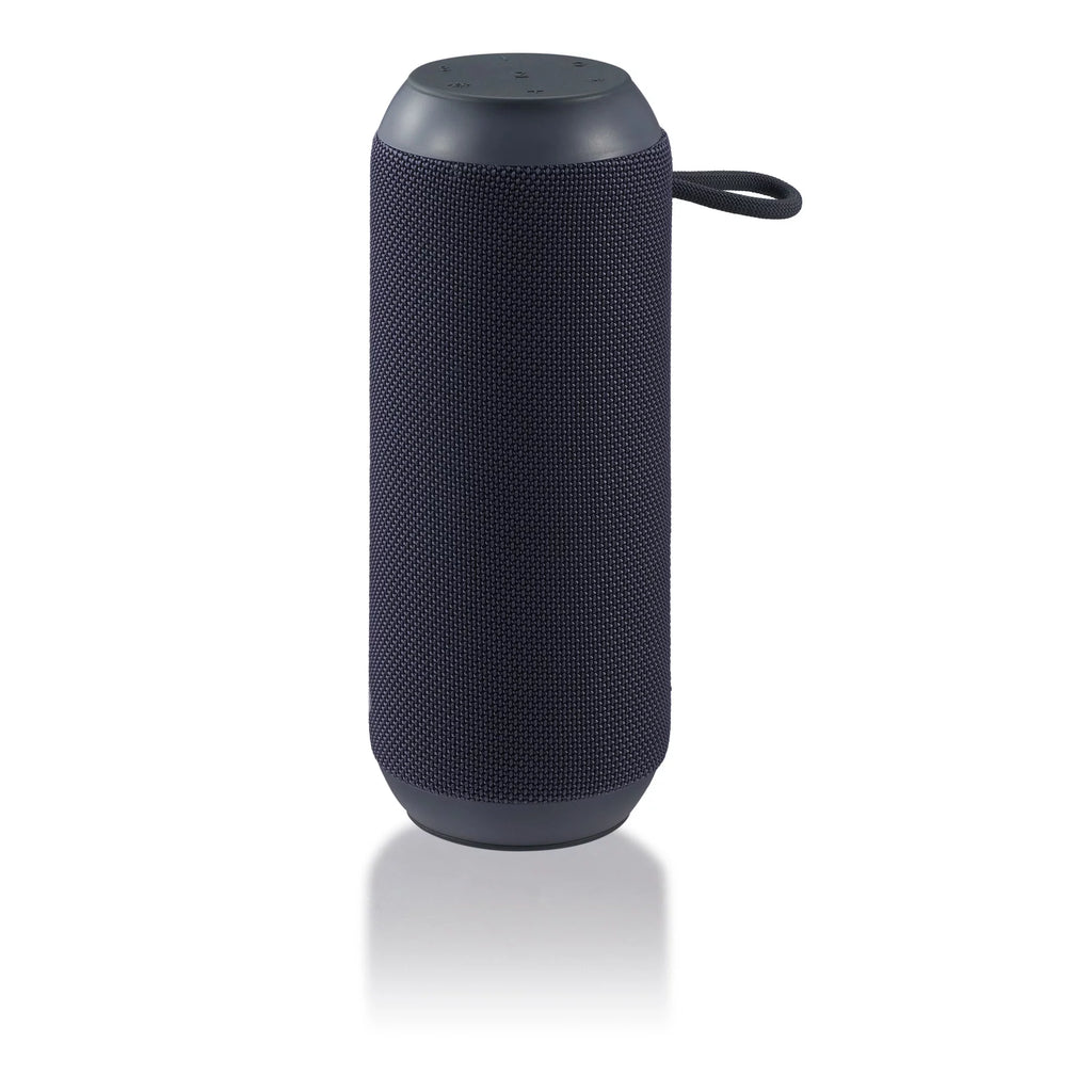 Large Rugged Speaker with LED Lighting, Gray Z172593