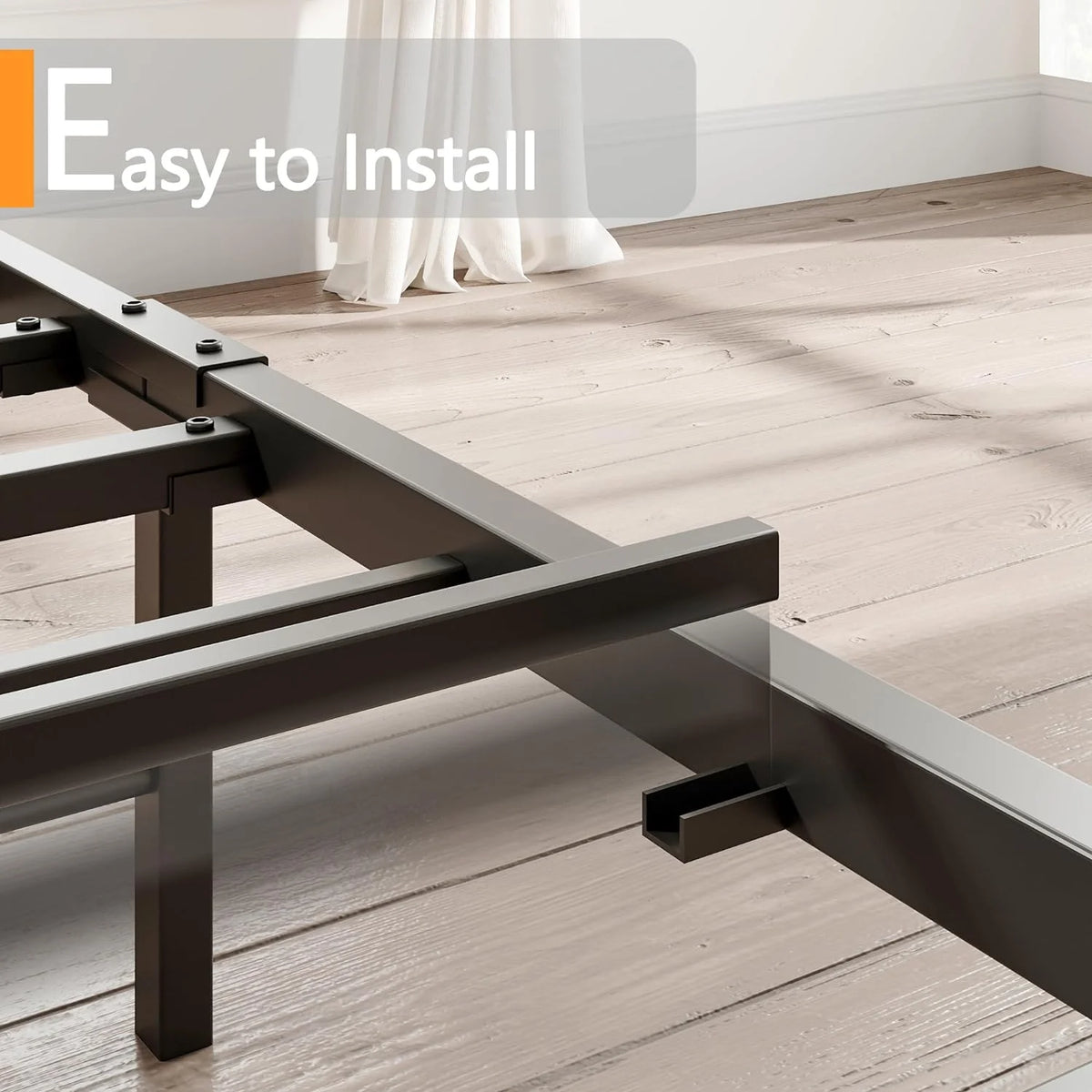 King Bed Frame with Storage Headboard and Charging Station R71304