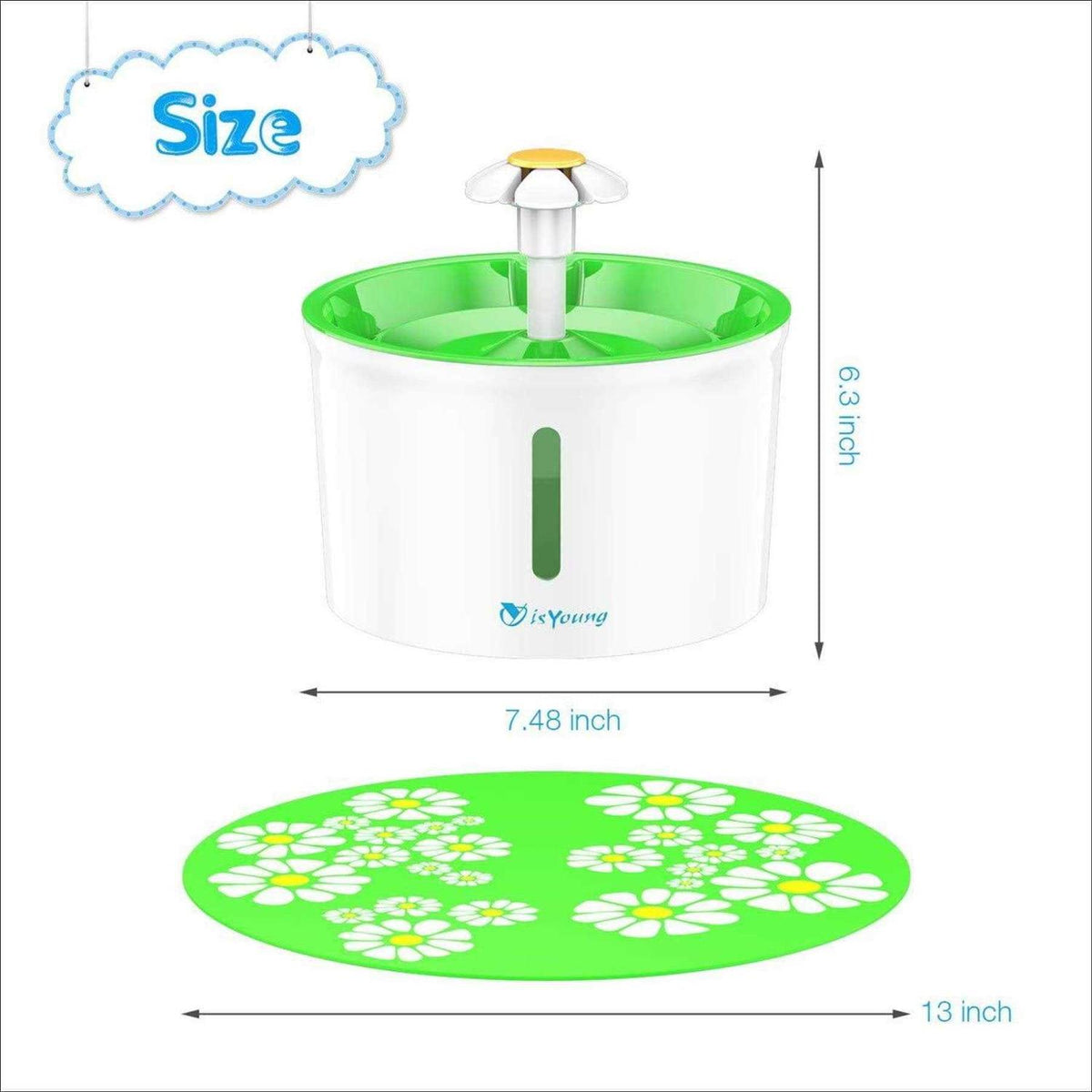 1.6L Automatic Pet Water Fountain Z19626