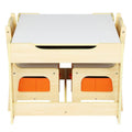 White Wooden Kids Table and Chair Set A1985