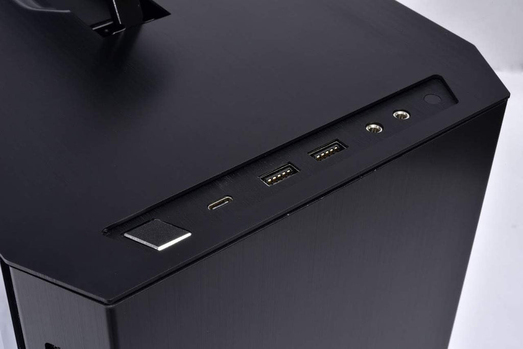Black Aluminium Tempered Glass ITX Case I9315