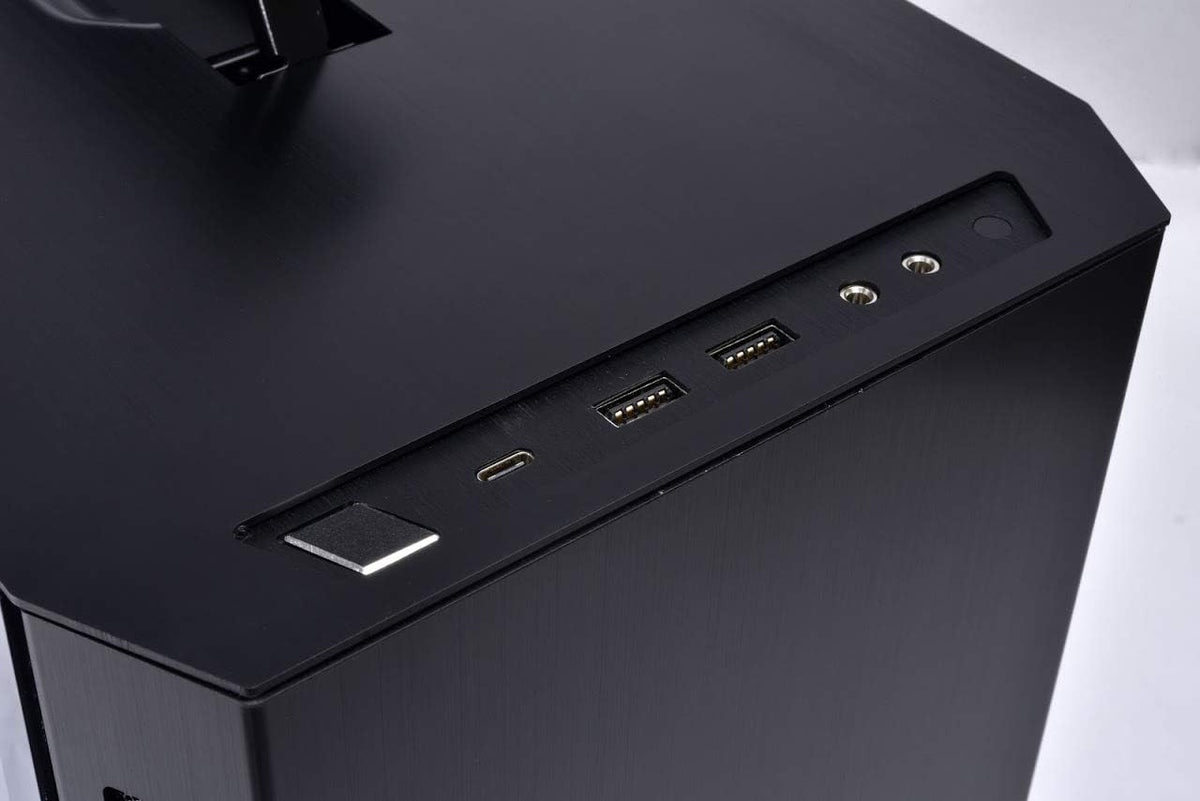 Black Aluminium Tempered Glass ITX Case I9315