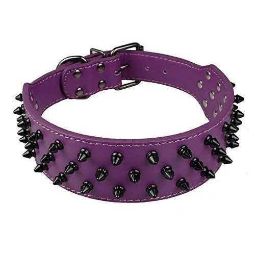 Black Spiked Studded Dog Collar A97660