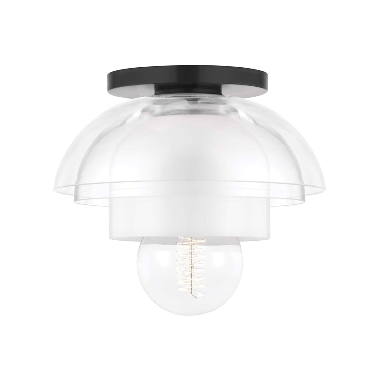 Old Bronze 1 Light Flush Mount B36160