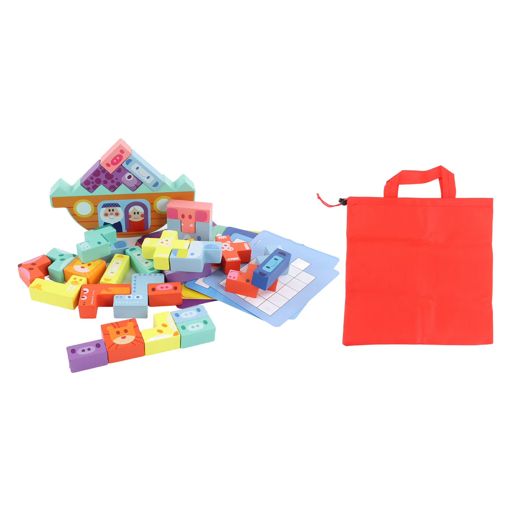 Wooden Building Block Set Educational Toy F934832