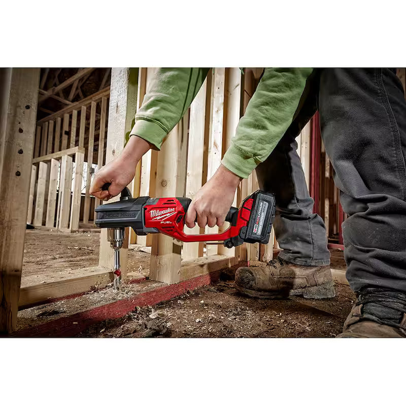 18-Volt Li-Ion Brushless Cordless 1/2 in. Right Angle Drill with Hole Saw Kit V518270