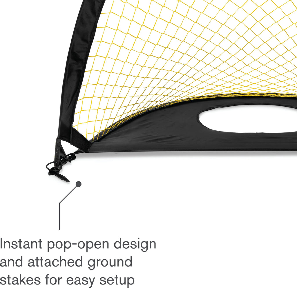 Two-Sided Pop-up Soccer Goal and Practice Target 6'x4' Q5712