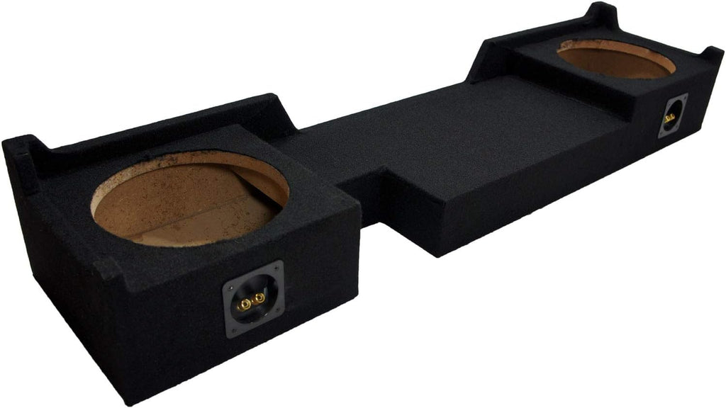 Compatible with 2004-2008 Ford F-150 Extended/Super Cab Truck Dual 10 Sub Box Enclosure & Amp G531647