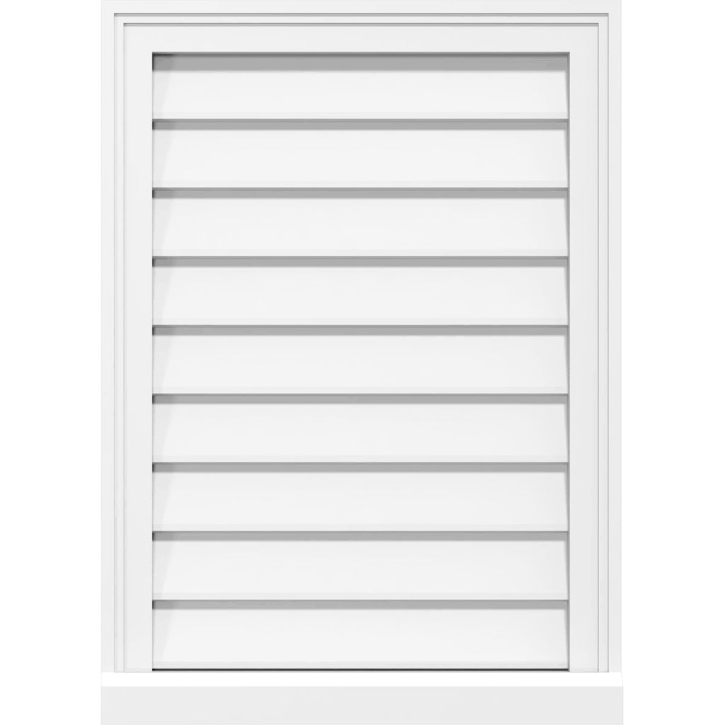PVC Gable Vent with Brickmould M5058