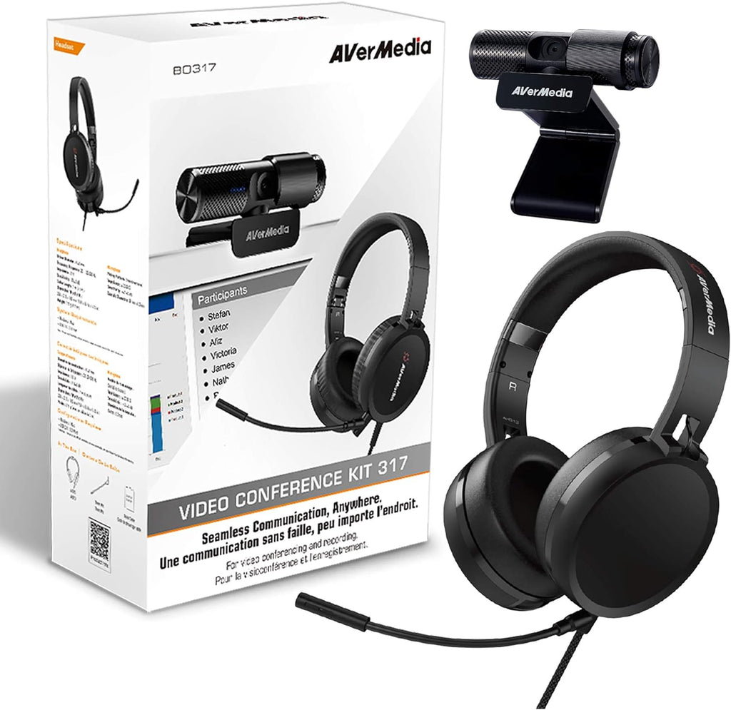 1080p Webcam USB 2.0 Headset with Microphone U58108