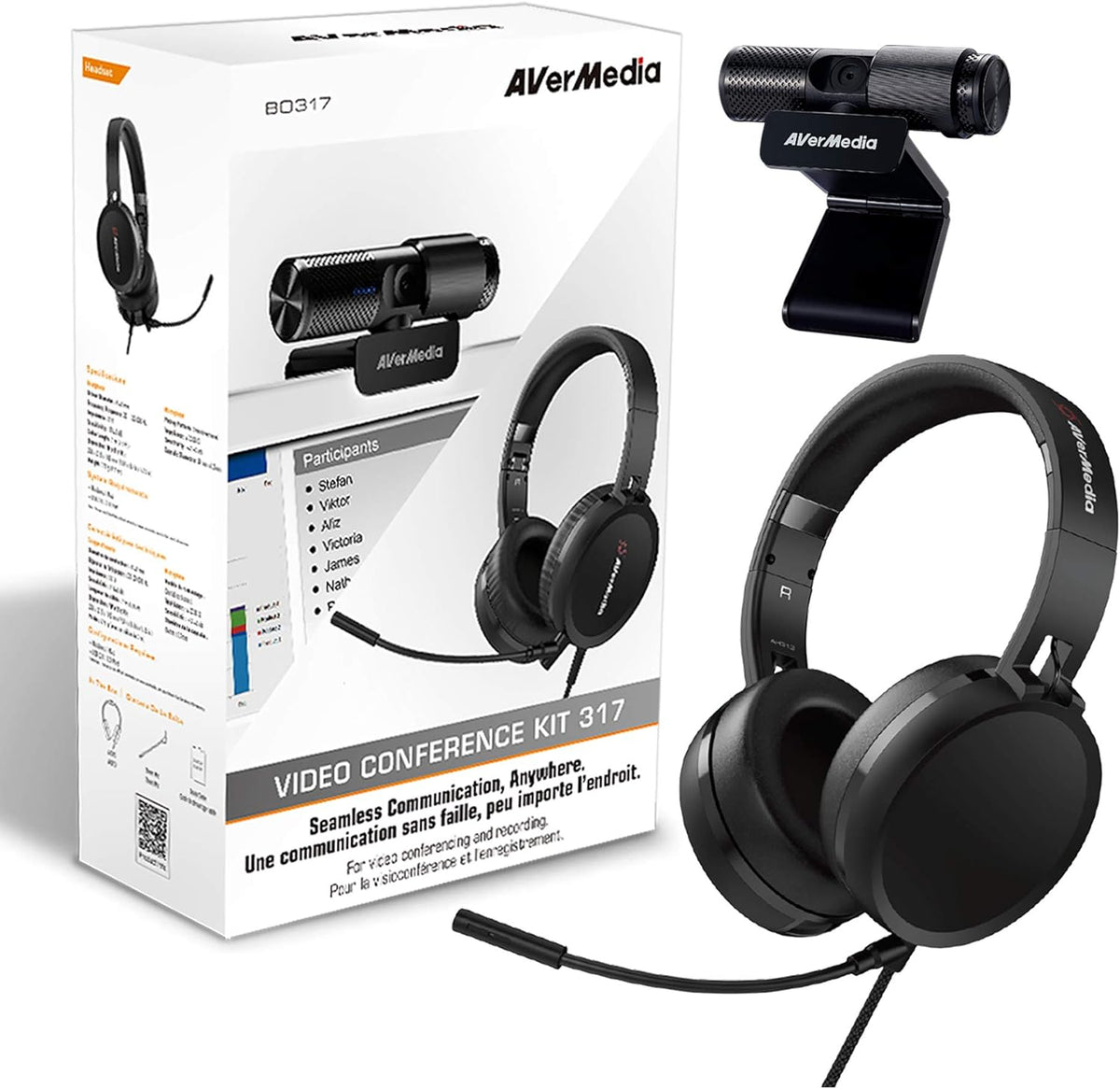 1080p Webcam USB 2.0 Headset with Microphone U58108