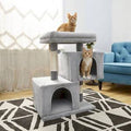 33-in Faux Fur Cat Tree & Condo C5747