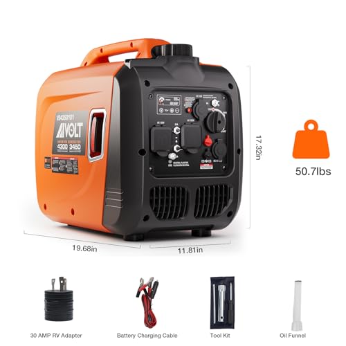8000W Dual Fuel Inverter Generator with Electric Start F558