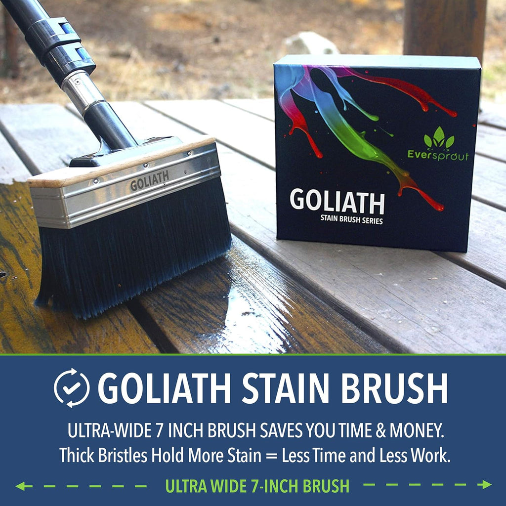5-to-13 Foot Deck Stain Brush & Extension Pole Combo C447