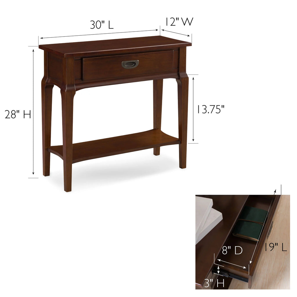 Heartwood Cherry One Drawer Console G844