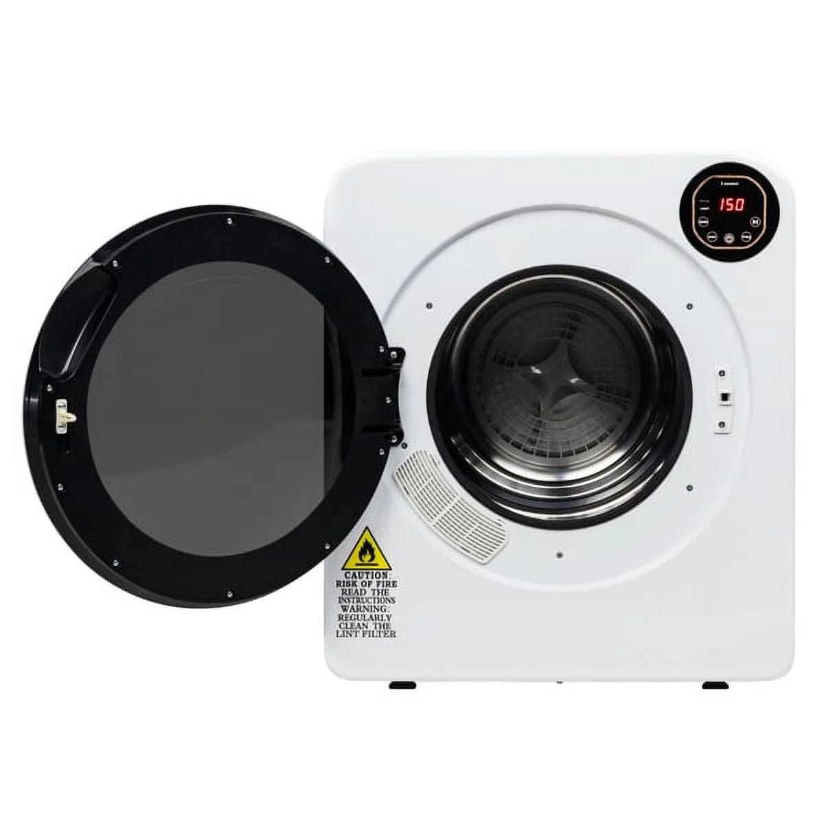 Compact Electric Laundry Dryer with Stainless Steel Tub L344