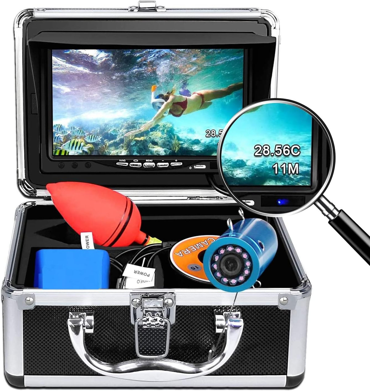 Portable Underwater Fishing Camera with 7'' LCD Monitor Q540