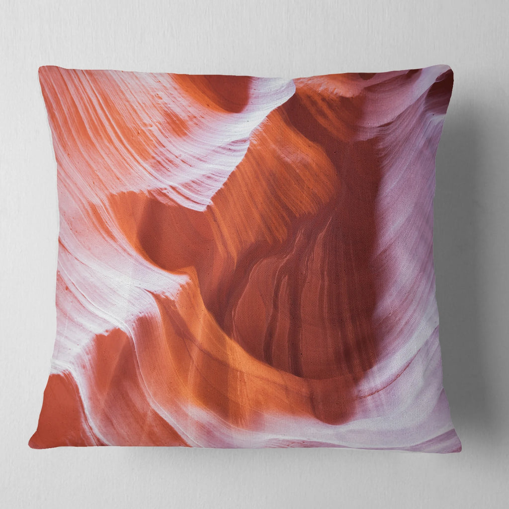 Brown Landscape Photography Throw Pillow M575412