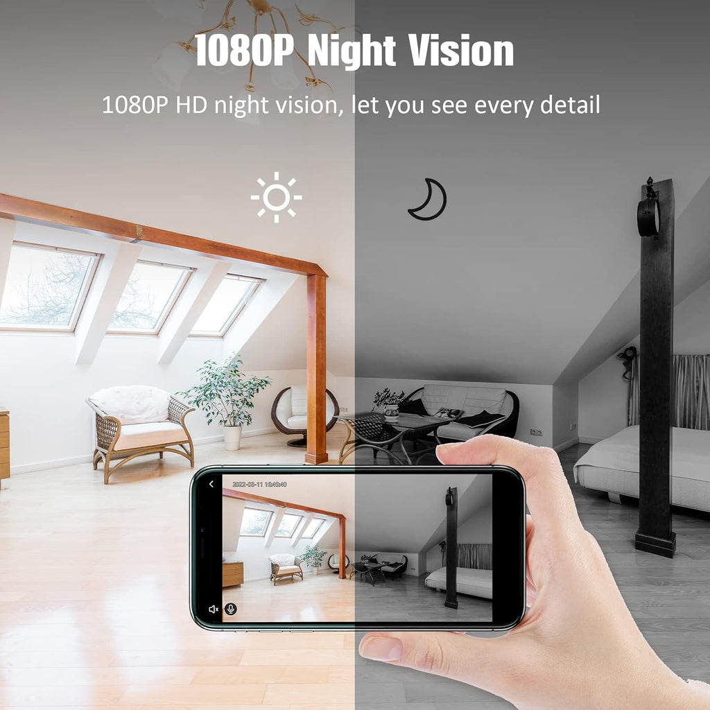 Wireless Security Camera Outdoor, 1080P Battery Powered WiFi Camera, IP65 Weatherproof R268