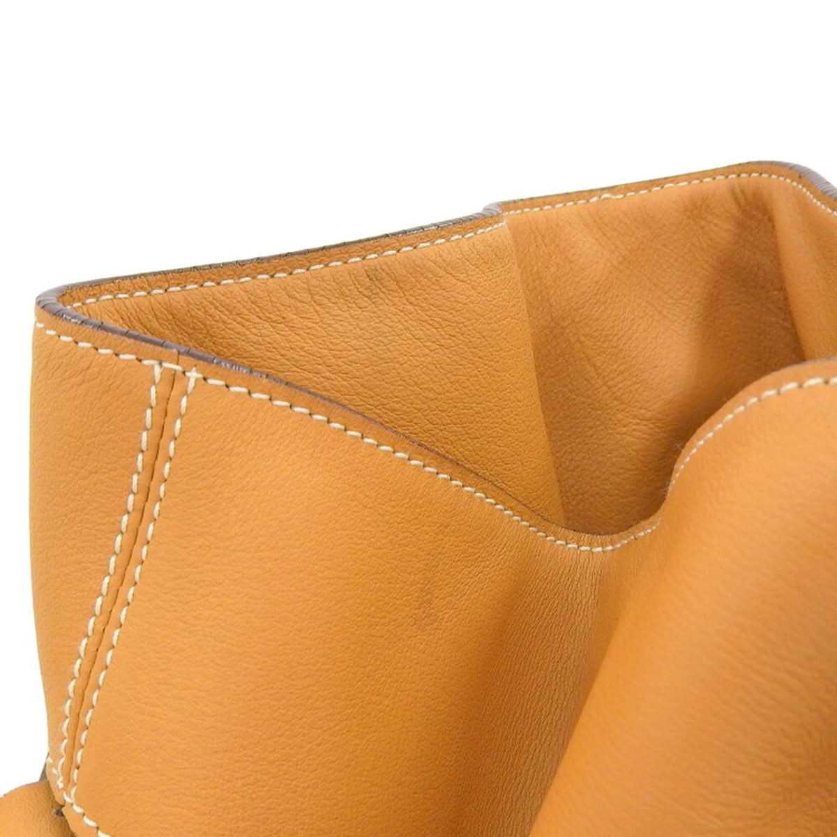 Camel Leather Drawstring Backpack B171