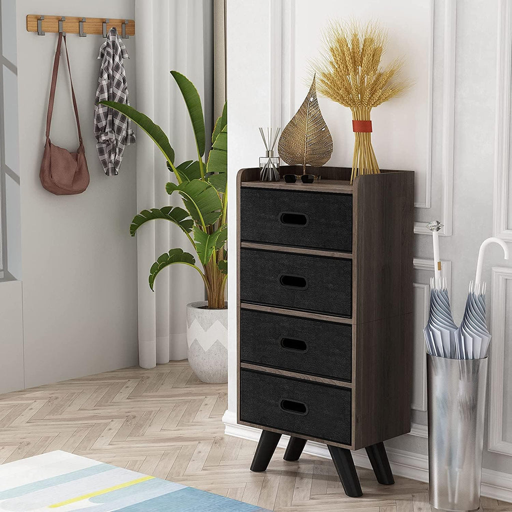 4 Drawer Wood Top Storage Dresser H456689
